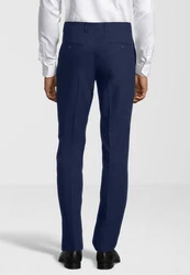 SteffenKlein Anzughose Slim Fit Dunkelblau/Blau