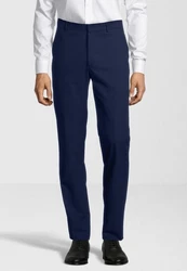 SteffenKlein Anzughose Slim Fit Dunkelblau/Blau