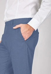SteffenKlein Anzughose Slim Fit Grau/Blau/Hellblau