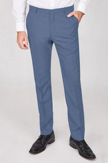 SteffenKlein Anzughose Slim Fit Grau/Blau/Hellblau