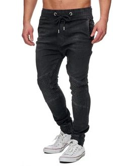 Tazzio Straight Jeans 16505 Sweat Hose Biker Look Jogger Stil