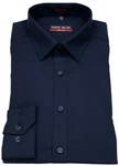 MARVELIS Businesshemd Body Fit Dunkelblau/Blau