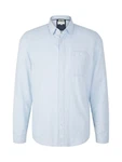 TOM TAILOR Langarmhemd Hemd Hellblau/Blau