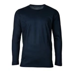 Novila Sweatshirt Herren Shirt langarm Rundhals Dunkelblau