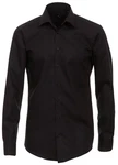 VENTI Langarmhemd Herren Hemd extra langer Arm Businesshemd modern fit Kentkragen schwarz (HL83)