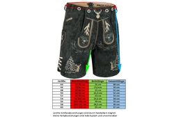 PAULGOS Trachtenhose Herren Lederhose Kurz mit Trägern (HK5) HK5