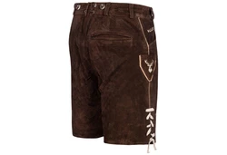 PAULGOS Trachtenhose Herren Lederhose Kurz mit Trägern (HK5) HK5