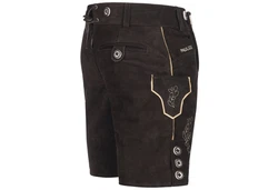 PAULGOS Trachtenhose Herren Lederhose Kurz mit Trägern (HK1) HK1