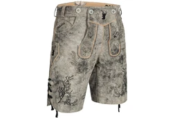 PAULGOS Trachtenhose Lederhose Kurz mit Trägern (HK3) HK3