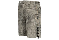 PAULGOS Trachtenhose Lederhose Kurz mit Trägern (HK3) HK3