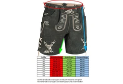 PAULGOS Trachtenhose Herren Lederhose Kurz mit Trägern (HK4) HK4