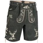 PAULGOS Trachtenhose Herren Lederhose Kurz mit Trägern (HK4) HK4