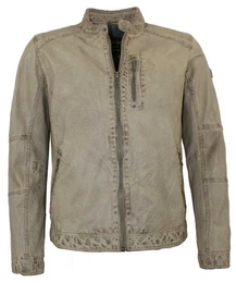 JACK HANTER Lederjacke Downing Jack Hanter - Herren Lederjacke Lammnappa beige / sand