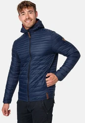 Indicode Herren Bowers Steppjacke Winterjacke Übergangsjacke Dunkelblau/Hellblau