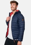 Indicode Herren Bowers Steppjacke Winterjacke Übergangsjacke Dunkelblau/Hellblau
