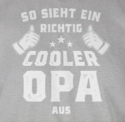 Shirtracer Tanktop So sieht ein richtig cooler Opa aus Grau/Braun/Silber