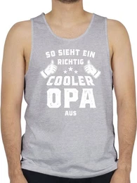 Tanktop So sieht ein richtig cooler Opa aus Opa Geschenke