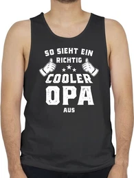 Tanktop So sieht ein richtig cooler Opa aus Opa Geschenke
