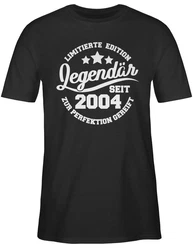 Shirtracer T-Shirt Legendr seit 2004 Schwarz/Rot/Silber/Mintgrün/Grün