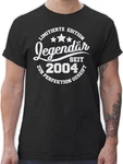 Shirtracer T-Shirt Legendr seit 2004 Schwarz/Rot/Silber/Mintgrün/Grün