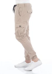 riverso Cargohose RIVHanno Slim Fit Herren Hose Khaki/Beige