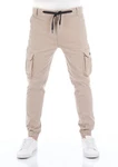 riverso Cargohose RIVHanno Slim Fit Herren Hose Khaki/Beige