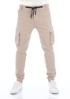 riverso Cargohose RIVHanno Slim Fit Herren Hose Khaki/Beige