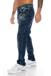 Cipo & Baxx Regular-fit Jeans Herren Jeans Hose Blau/Dunkelblau