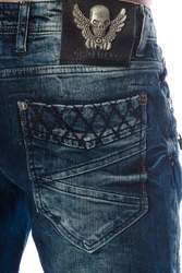 Cipo & Baxx Regular-fit Jeans Herren Jeans Hose Blau/Dunkelblau