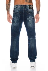 Cipo & Baxx Regular-fit Jeans Herren Jeans Hose Blau/Dunkelblau