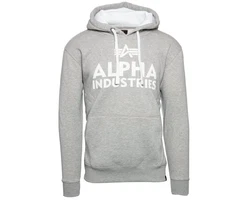 Alpha Industries Kapuzenpullover Foam Print Hoodie Hellgrau/Rot/Grau/Silber