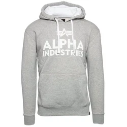 Alpha Industries Kapuzenpullover Foam Print Hoodie Hellgrau/Rot/Grau/Silber
