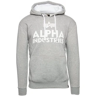 Alpha Industries Kapuzenpullover Foam Print Hoodie Hellgrau/Rot/Grau/Silber