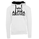 Alpha Industries Kapuzenpullover Foam Print Hoodie Weiß/Rot