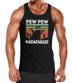 MoonWorks Tanktop Herren Pew Pew Madafakas! MoonWorks Tanktop Herren Pew Pew Madafakas!