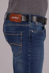 Atelier GARDEUR 5-Pocket-Jeans Batu-2 Superflex Denim Blau/Dunkelblau