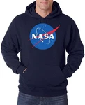 Youth Designz Kapuzenpullover NASA Logo Herren Hoodie Dunkelgrau/Dunkelblau/Blau