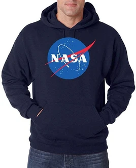 Youth Designz Kapuzenpullover NASA Logo Herren Hoodie Dunkelgrau/Dunkelblau/Blau Youth Designz Kapuzenpullover NASA Logo Herren Hoodie Dunkelgrau/Dunkelblau/Blau