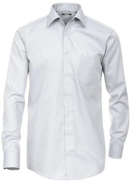 Langarmhemd Herren Langarm Hemd Businesshemd comfort fit Kentkragen uni, grau HL34