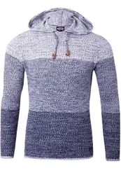 Reslad Strickpullover Herren Hoodie RS-310 Grau/Blau/Dunkelblau/Lila/Hellblau