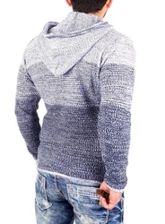 Reslad Strickpullover Herren Hoodie RS-310 Grau/Blau/Dunkelblau/Lila/Hellblau