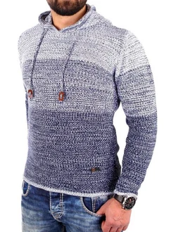 Reslad Strickpullover Herren Hoodie RS-310 Grau/Blau/Dunkelblau/Lila/Hellblau Reslad Strickpullover Herren Hoodie RS-310 Grau/Blau/Dunkelblau/Lila/Hellblau