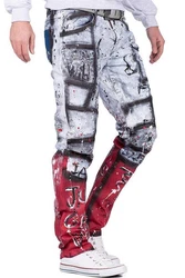 Cipo & Baxx Regular-fit Jeans Denim Hose BA-CD683 Blau