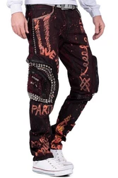 Cipo & Baxx 5-Pocket Jeans Hose BA-CD693 Bordeaux