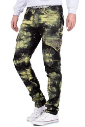 Cipo & Baxx Regular-fit Jeans Hose BA-CD677 Gelb