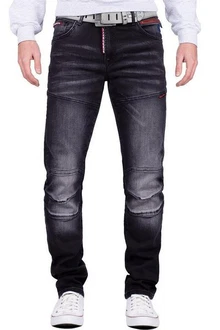 Cipo & Baxx Slim-fit-Jeans stonewashed Denim Hose BA-CD699