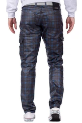 Cipo & Baxx Regular-fit Jeans Cargo Hose BA-CD721 Blau