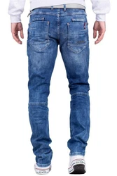 Cipo & Baxx Slim-fit Jeans Denim Hose BA-CD698 rot