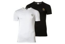 Versace T-Shirt Herren 2er Pack Dunkelblau/Weiß/Schwarz/Lila/Creme
