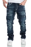 Amaci&Sons Stretch-Jeans Columbus Herren Regular Slim Denim Hose Dunkelblau/Blau